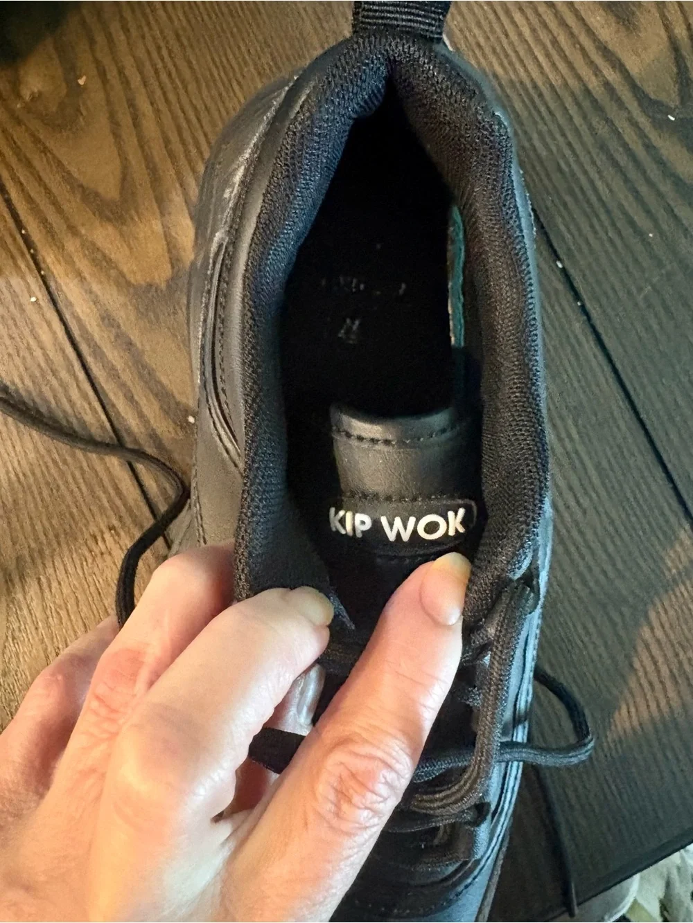 Women’s Black Chunky Platform Lace-Up Sneakers